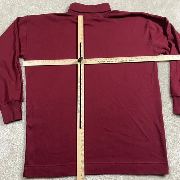 VTG Gap Turtleneck Mens XL* Red Cotton Preppy 90s Sweater Pullover Heavyweight - Picture 3 of 6